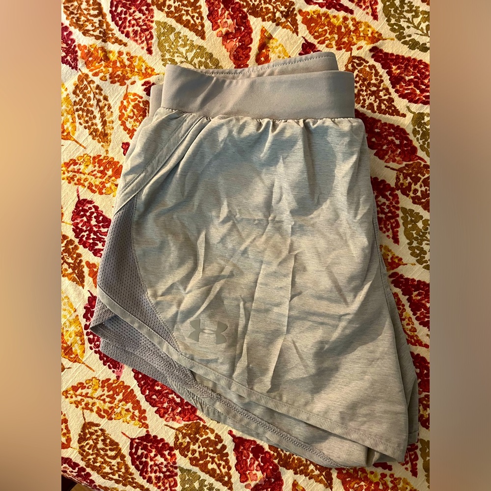 Like new Grey Under Armour running shorts